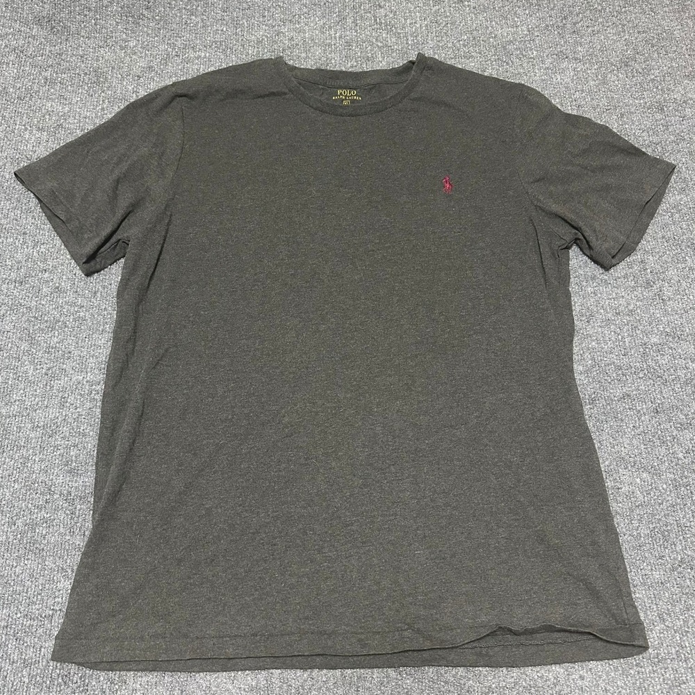 Polo Ralph Lauren Mens XL Custom Fit‎ Charcoal Gray Short Sleeve T-Shirt